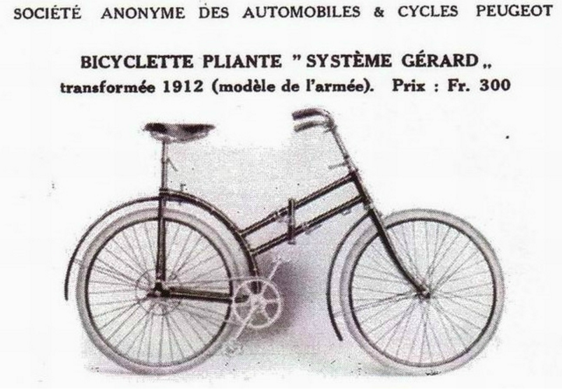 Bicyclette pliante système Gérard